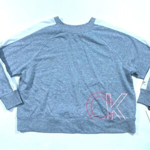 New CK Calvin Klein Performance Pullover Shirt Grey 1X